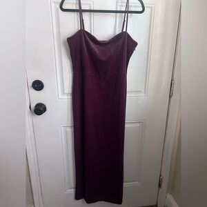 NWT GAP Elegant Velvet Plum Slip Dress